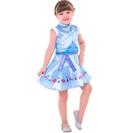 Fantasia Frozen Infantil Vestido da Anna Original Disney