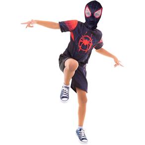 Fantasia Homem Aranha no Aranhaverso / Spiderman Infantil Curta Filme - P