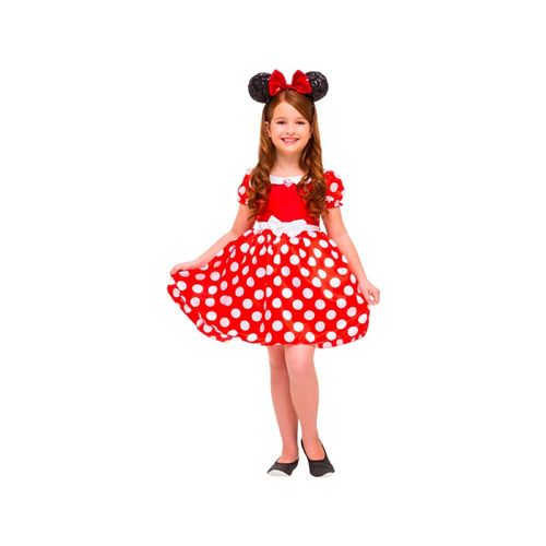 Fantasia Infantil Minnie Vermelha Clássica Tamanho Pequeno 293 Regina