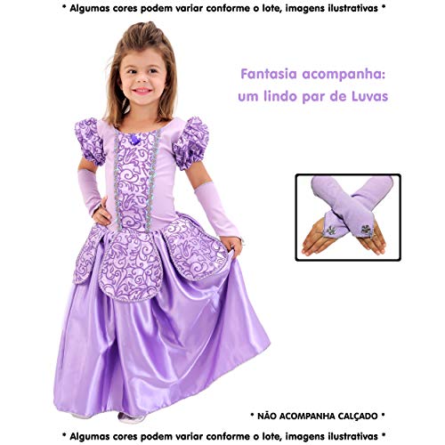 Fantasia Infantil Princesa Sofia com Luvas (G)