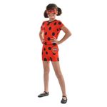 Fantasia Infantil Sulamericana Macacão Curto Ladybug Vermelho G