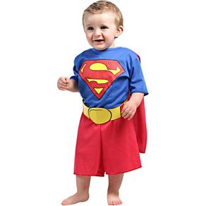 Fantasia Infantil Superman Sulamericana com Cinto e Capa - Tamanho G - 3 Anos