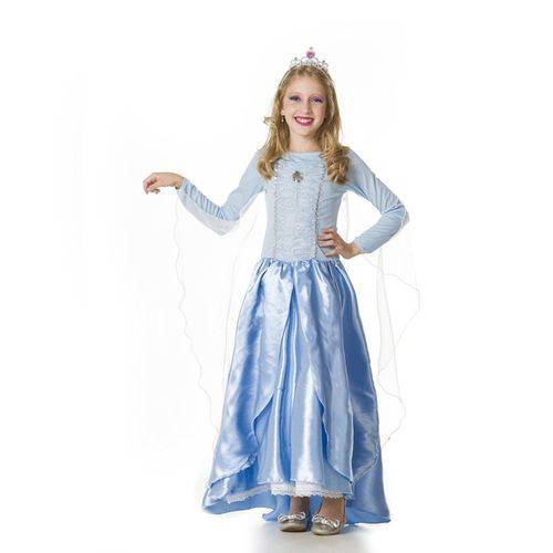 Fantasia Infantil Vestido Elsa Frozen