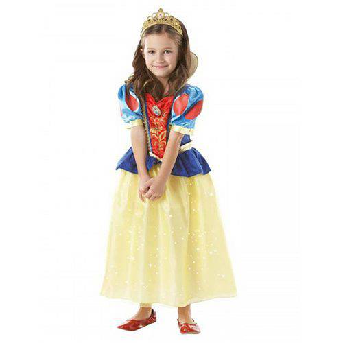 Fantasia Princesa Branca de Neve Infantil Sparkle P - Rubie
