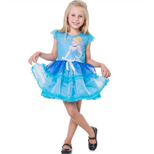 Fantasia Princesa Cinderela Infantil Pop Disney - G 9 - 12