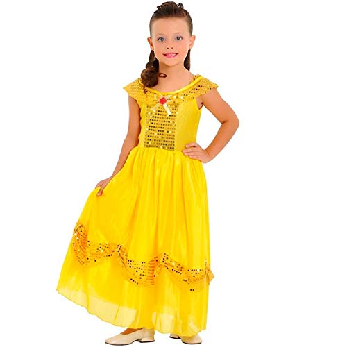 Fantasia Princesa Dourada Infantil Sulamericana P 4