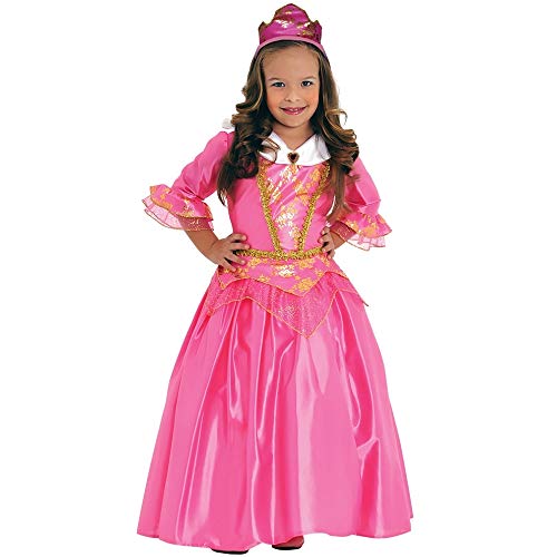 Fantasia Princesa Rosa Infantil Luxo Sulamericana G 9-12