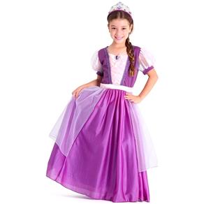 Fantasia Rapunzel - Tamanho P 3 a 4 Anos - Sulamericana