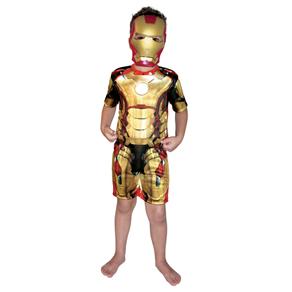 Fantasia Rubies Iron Man 3 Curto Standard - Dourada - M