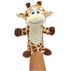 Fantoche de Pelúcia Girafa Safari Unik Toys