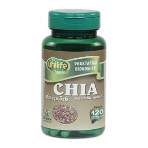 Farinha de Chia 440mg - Unilife - Natural - 120 Cápsulas