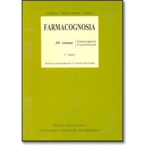 Farmacognosia - Vol.3