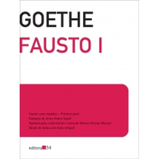 Fausto I - Bolso - Editora 34