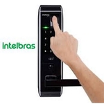 Fechadura digital de embutir com biometria Fr 330 Intelbras