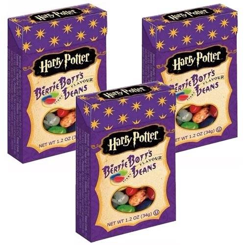 Tudo sobre 'Feijõezinhos Todos Sabores Harry Potter Jelly Belly 3 Caixas'