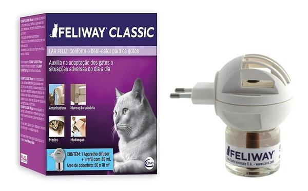 Feliway Completo Ceva - Difusor Eletrico + Refil 48 Ml