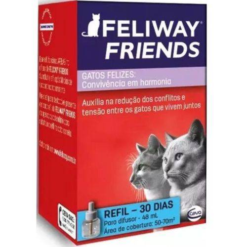Feliway Friends Ceva Refil 48 Ml para Difusor Elétrico