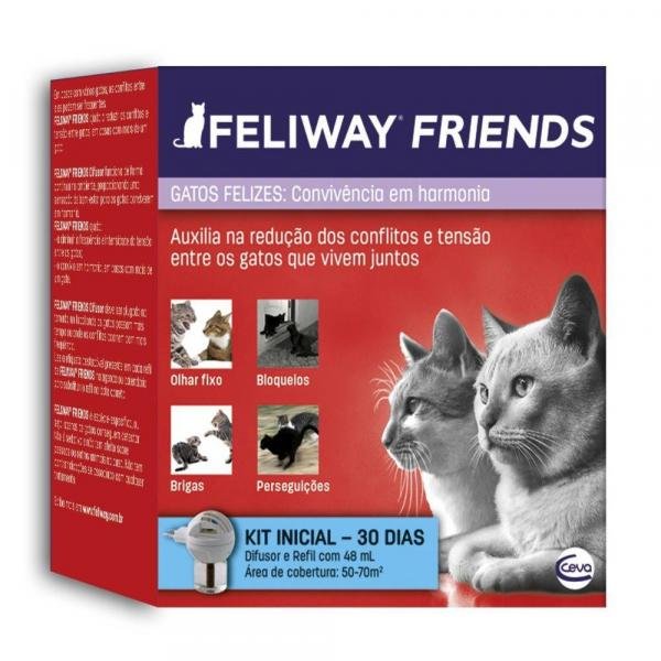 Feliway Friends Kit Difusor com Refil 48ml - Ceva