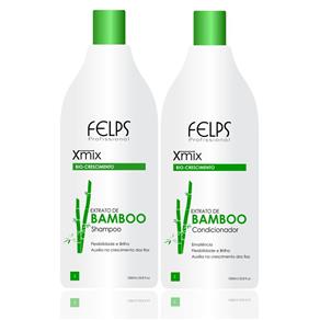 Felps Xmix Kit Profissional Shampoo e Condicionador Extrato de Bamboo - 2x1L