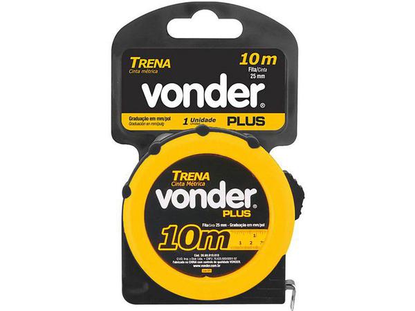 Ferramenta Vonder ALDO Solar 3868010010 Trena de ACO 10M X 25MM PLUS