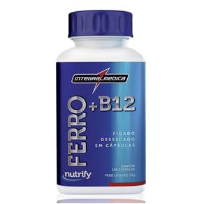 Ferro + B12 (Fígado Dessecado) - Integralmédica - Sem Sabor - 150 Cápsulas