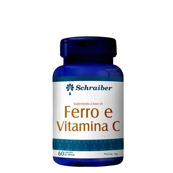Ferro e Vitamina C 60 Cápsulas Schraiber