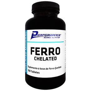 Ferro Quelato - Performance Nutrition - 100 Tabletes - Sem Sabor