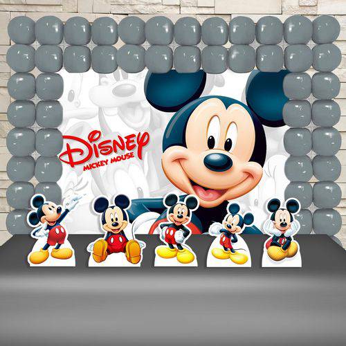 Festa Aniversário Mickey Mouse Decoração KIt Ouro