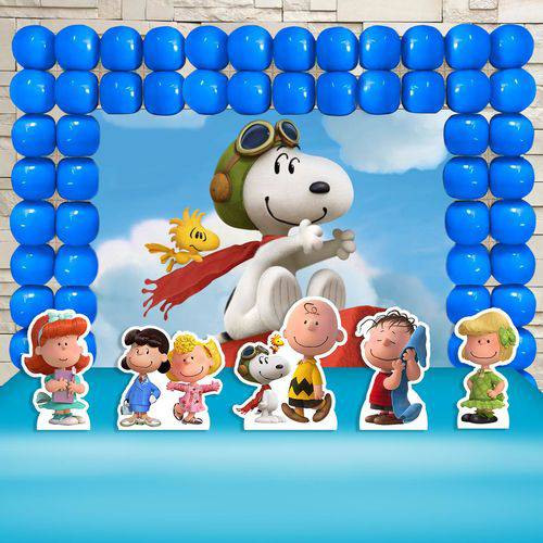 Festa Aniversário Snoopy e Sua Turma Decoração Kit Ouro