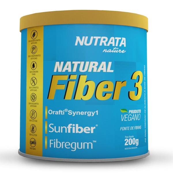 Fibras Reguladoras NATURAL FIBER 3 - Nutrata Suplementos - 200g