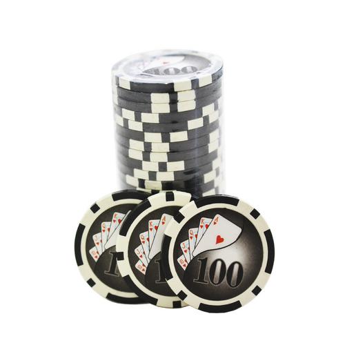 Tudo sobre 'Fichas De Poker Holográfica Numerada De 100'