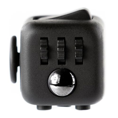 Fidget Cubo para Ansiedade Cube Anti Estresse Dedo Apertar Preto (BSL-GIRA-3)