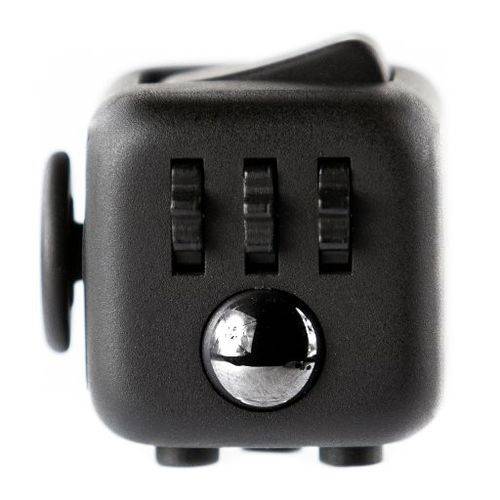 Fidget Cubo para Relaxar Cube Anti Estresse Brinquedo Dedo Apertar para Toc Preto