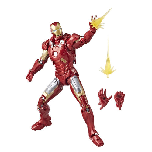 Figura Articulada - 26 Cm - Disney - Marvel Studios - 10 Anos - Iron Man - Mark Vii - Hasbro