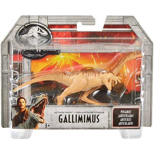 Tudo sobre 'Figura Jurassic World 2 Gallimimus FPF11/FPF15 - Mattel'