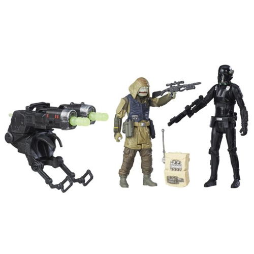 Figuras Star Wars com Acessórios - Rogue One - Death Trooper e Rebel Commando - Hasbro
