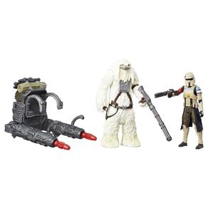 Figuras Star Wars com Acessórios - Rogue One - Scarif Stromtrooper e Moroff - Hasbro