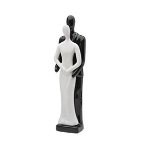 Figurino de Casal Abraço Black And White