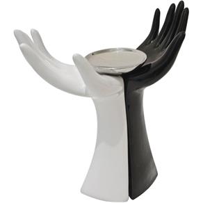 Figurino de Casal Mãos Black And White