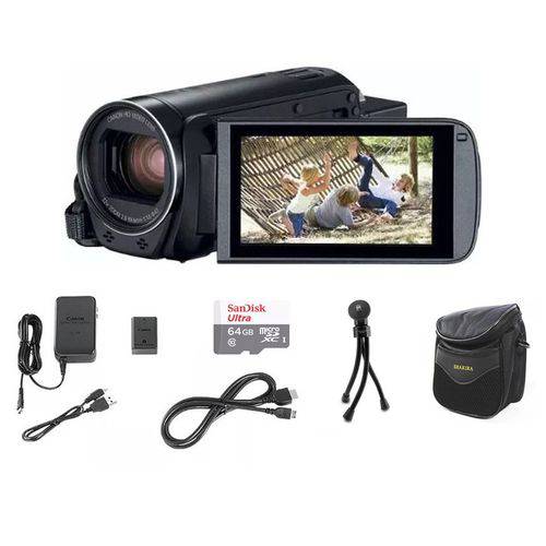 Filmadora Canon Vixia Hf R800 Entr Mic R800+64gb+bolsa+tripé