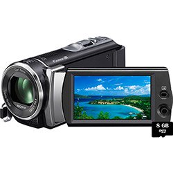 Filmadora Digital Full HD Sony HDR-CX190 30x Zoom Óptico Cartão de 8GB