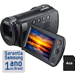 Filmadora Digital Samsung F80 C/ 52x de Zoom Óptico e 65x de Intelligent Zoom