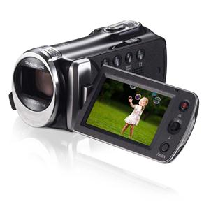 Filmadora Digital Samsung HD F900 Preta – 2.7" LCD, Zoom Óptico de 52x e Digital 130x, Hyper Estabilização de Imagem, Função “Meu Clipe” e Fotos em JP