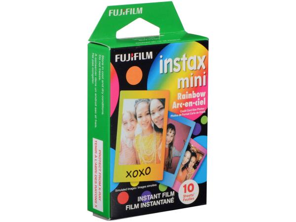 Filme Instantâneo Fujifilm Instax Mini Rainbow - com 10 Poses