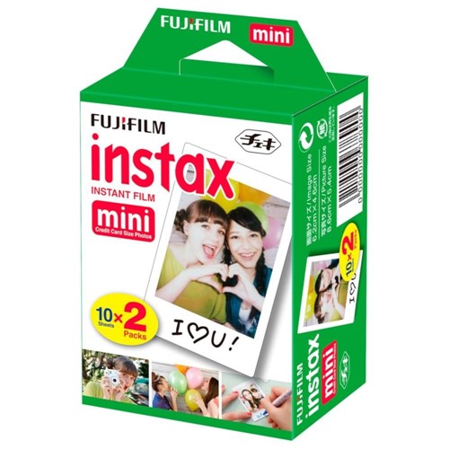 Filme Instantâneo Instax Mini 2 Packs de 10 Fotos Fujifilm