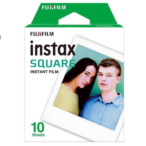 Filme Instantâneo Instax Square com 10 Poses Fujifilm