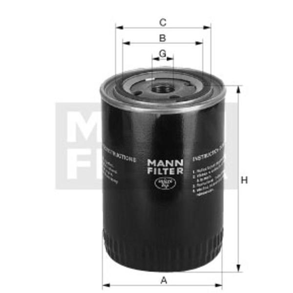Filtro Blindado do Óleo Lubrificante - Mann-Filter - W7013/1 - Unitário