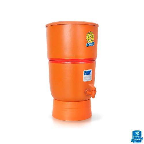 Filtro de Água de Barro Purificador Premium São João com 2 Velas 6 Litros