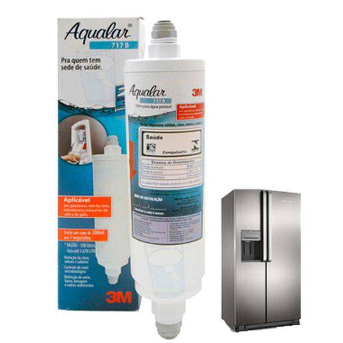 Filtro de Água Externo para Geladeiras Brastemp Side By Side - 3m Aqualar 717b