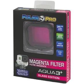 Filtro Magenta para Mergulho com Caixa Estanque Câmera Gopro P1010 Polar Pro